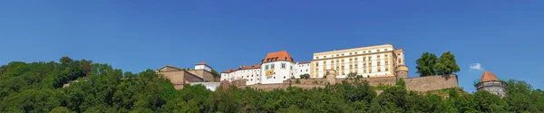 Panorama Veste Oberaus Vidět Břehů Dunaje — Stock fotografie