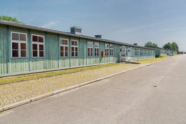 Editör: MAUTHAUSEN, UPPER AUSTRIA, AUSTRIA, 13 Ağustos 2020 - Kışla ve Mauthausen Toplama Kampı 'ndaki görev çağrısı