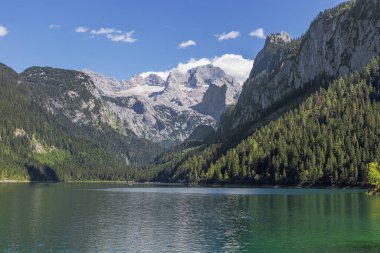 Vorderer Gosausee ile Gosau Buzulu.