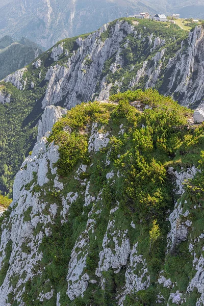 Precipices Frente Del Asentamiento Feuerkogel Visto Desde Cumbre Del Alberfeldkogel — Foto de Stock