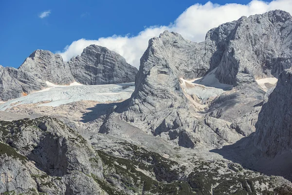 Primer Plano Del Glaciar Mayor Menor Gosau Visto Desde Vorderer — Foto de Stock