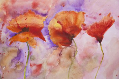 Psychedelic sıçrayan haşhaş.