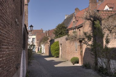 Mechelen küçük beguinage küçük sokak