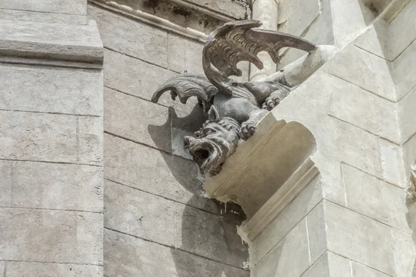 Demonische gargoyle op het Bacilica del Voto Nacional — Stockfoto