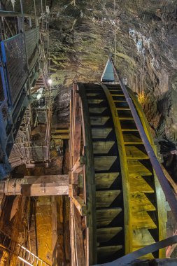 Yayın: RAMMELSBERG, LOWER SAXONY, GERMANY, 17 Haziran 2025 - Rammelsberg madeninde 1000 yılı aşkın süredir faaliyet gösteren drenaj ve kaldırma cevheri