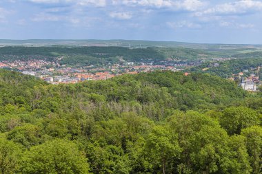 Yayın: EISENACH, THURINGIA, GERMANY, 18 Haziran 2025 - Wartburg çıkışından Eisenach 'a bakın