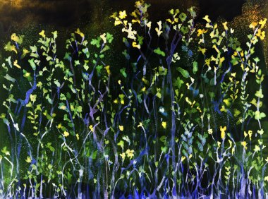 Gece psychedelic lavanta.