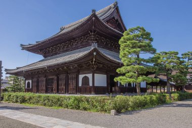 Japon Budizmi Rinzai Mezhebinin baş tapınaklarından Kennin-ji Tapınağı 'nın konferans salonu.