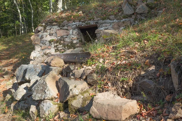 Wejście z bunkra w pobliżu miejsca Vieil Armand — Zdjęcie stockowe