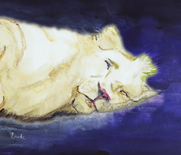 Fantasy av ett sovande lejon. — Stockfoto