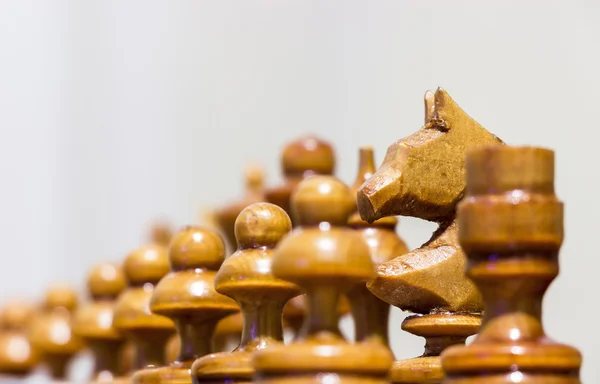 Sahada satranç taşları — Stok fotoğraf