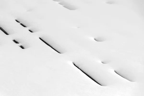 Sníh na terase v patře — Stock fotografie