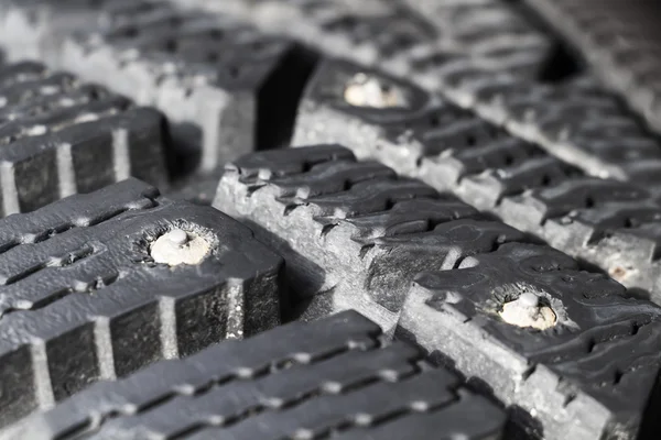 Tread fechamento pneu de inverno — Fotografia de Stock