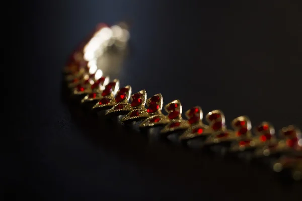Zlatý náhrdelník closeup — Stock fotografie