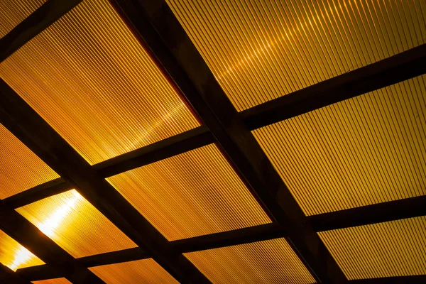 The roof of the veranda of polycarbonate — Stock Photo, Image