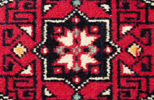 Onderdeel van de home tapijt-closeup — Stockfoto