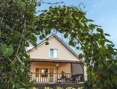 Arka bahçesinde görüntülemek