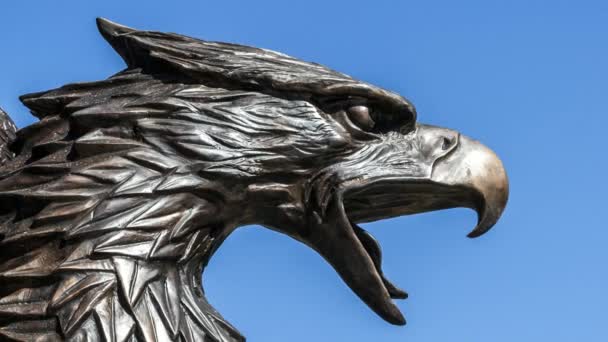 Posąg orła — Wideo stockowe