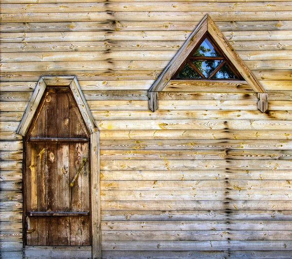 Trädörr Stockbild