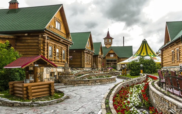 Tataristan, Rusya - 12 Temmuz 2015: Tatar Köyü kentin Kazan, Tataristan, Rusya Federasyonu.