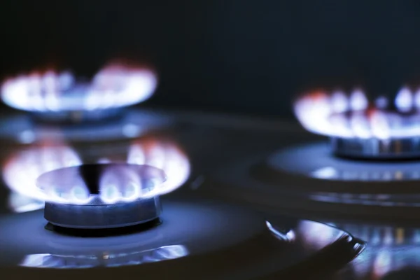 Estufa de gas quemador — Foto de Stock