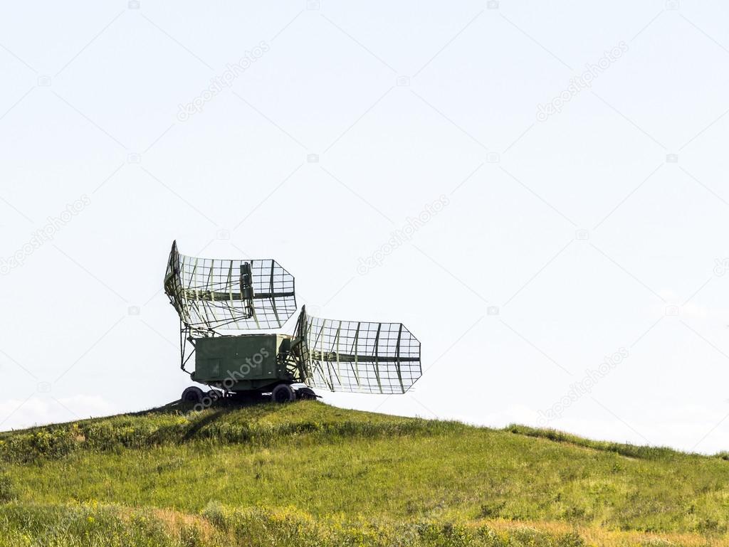 A military radar on the hill