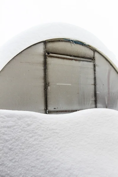 Invernadero en la nieve —  Fotos de Stock