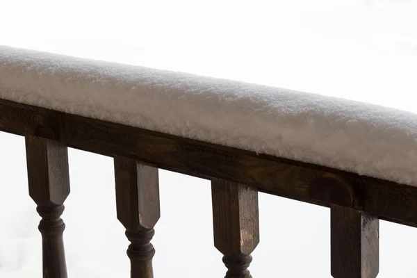 Веранда под снегом — стоковое фото