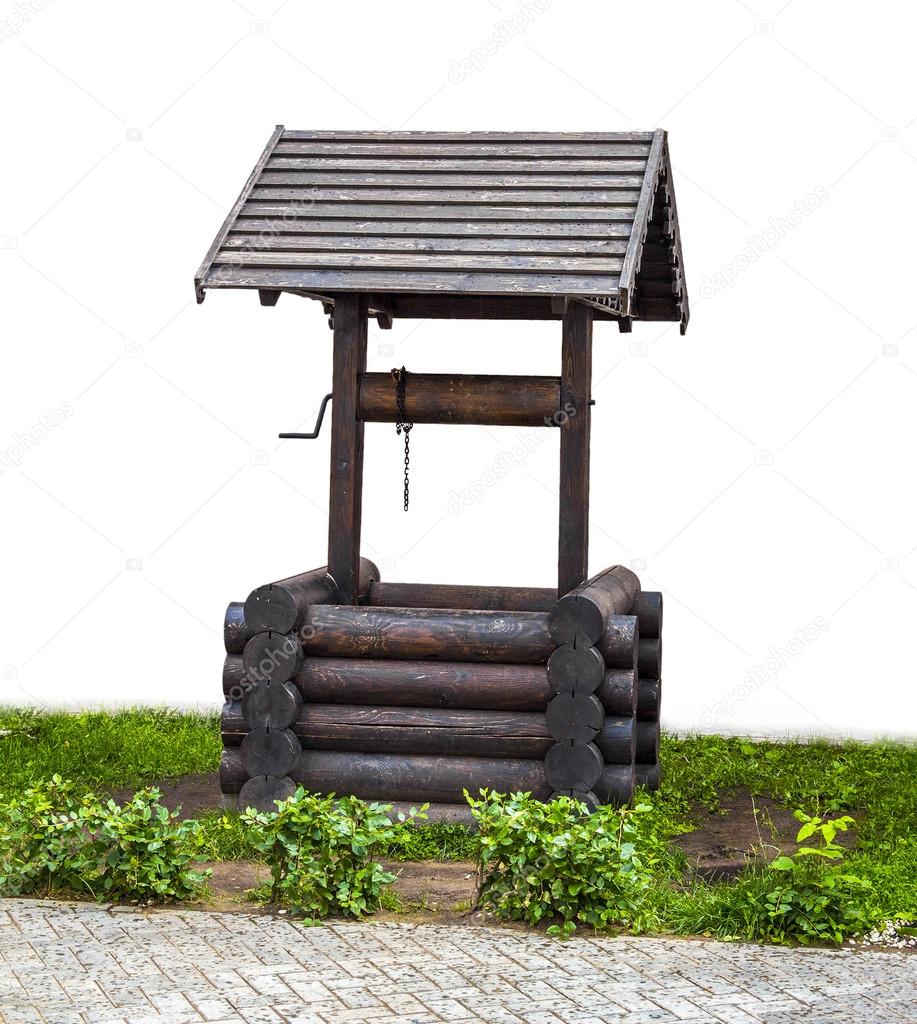 wooden draw-well