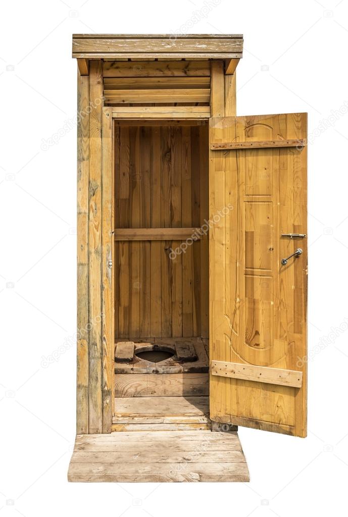 Rural wooden toilet