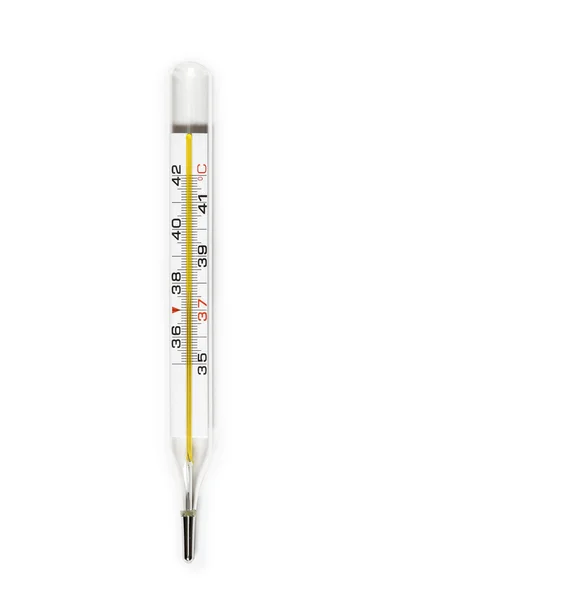 Ιατρικό θερμόμετρο υδραργύρου — Φωτογραφία Αρχείου