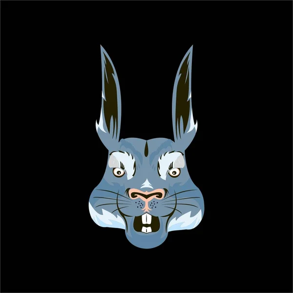 Шаблон Талісмана Голови Кролика — стокове фото