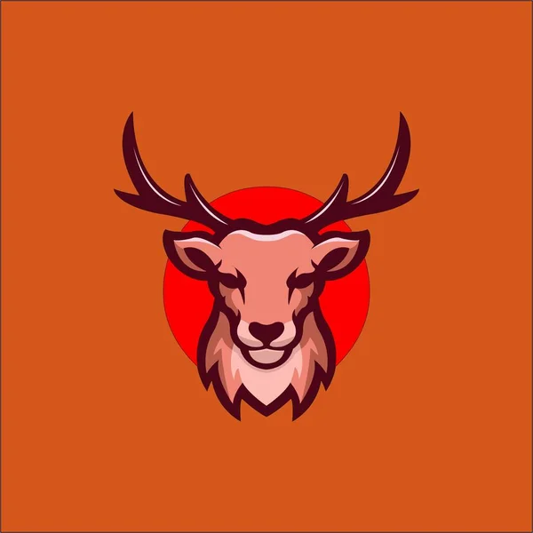 Deer Head Logo Mascot Template — Stock Photo, Image