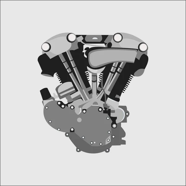 Motocicleta Motor Logotipo Mascota Plantilla — Archivo Imágenes Vectoriales