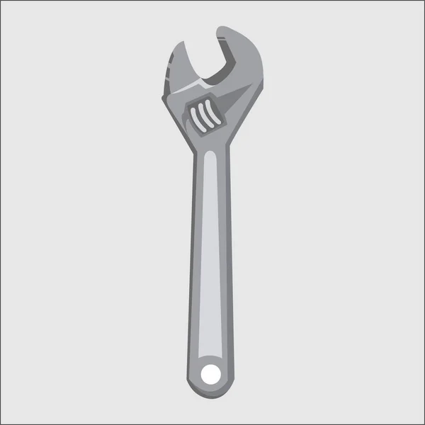 Werkzeuge Schraubenschlüssel Werkstatt Logo Maskottchen Vorlage — Stockvektor