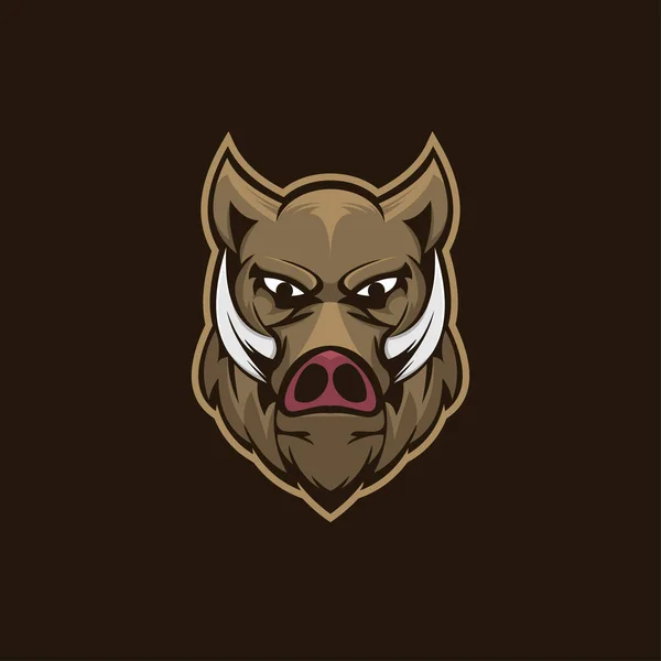 Boar Mascot Logo Template