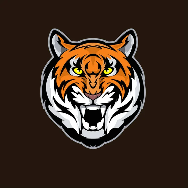 Tiger Mascote Logo Template — Fotografia de Stock