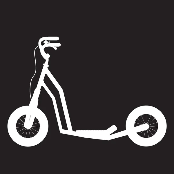 Şablon tekme scooter — Stok Vektör