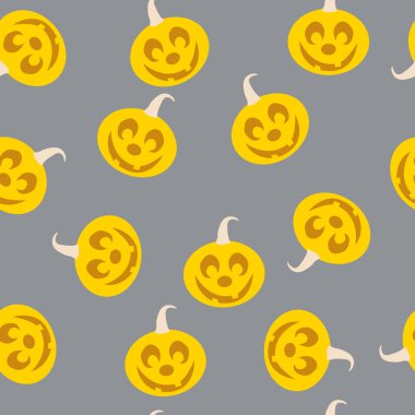 Cadılar Bayramı Balkabağı seamless modeli