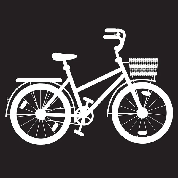 Bicicleta de plantilla para una chica — Vector de stock