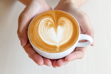 Serve coffee for you with love clipart
