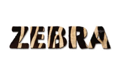Zebra, metin ve yaratıcılık ve hayal gücü