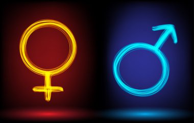 gender, Male female symbols clipart