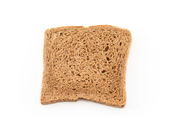 Beyaz izole kepekli ekmek — Stok fotoğraf