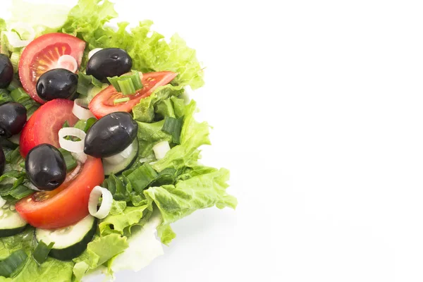 Fresh delicious salad with olives — Stock Photo, Image