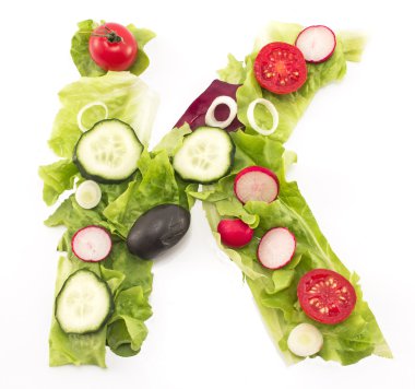 Harf salatası yaptım K 