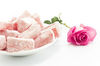 Taze Türk lokumu gül