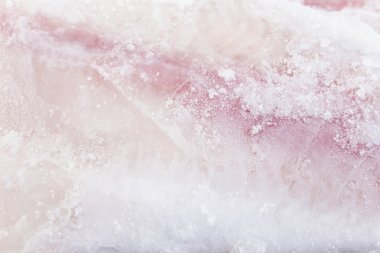 Arka plan olarak Closeup donmuş yayın balığı fileto