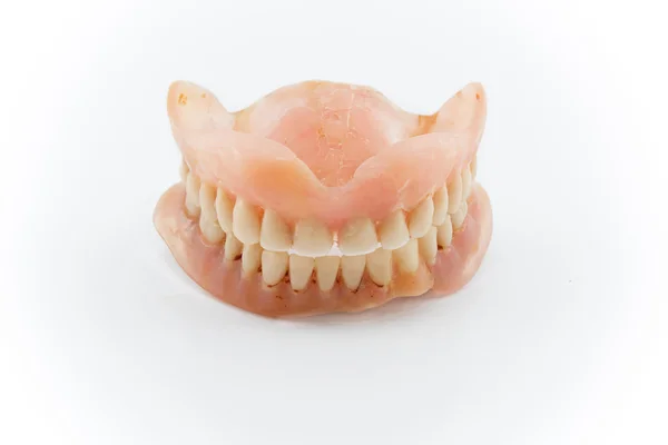 Prótesis dentales de fumador aisladas en blanco —  Fotos de Stock
