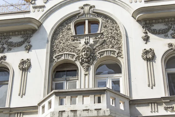 Detalhe do edifício no estilo Art Nouveau — Fotografia de Stock